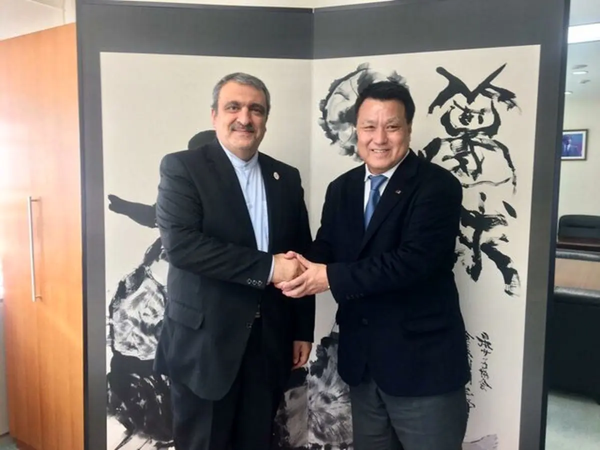 دیدار سفیر کشورمان در توکیو با رئیس فدراسیون فوتبال ژاپن