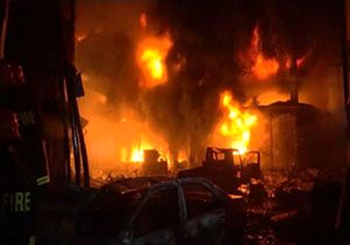 مرگ بیش از 50 نفر در میان شعله‌های آتش + فیلم