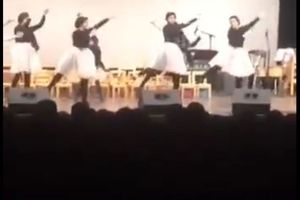 رقصیدن دختران در سالن ایوان شمس زیر نظر معاونت فرهنگی شهرداری تهران