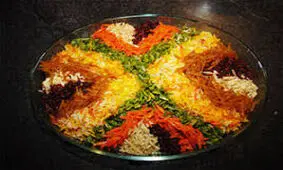 سفره ای رنگین در مهمانی ها با پخت شیرین پلو + دستور پخت