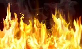 آتش سوزي دریک دبيرستان پسرانه در رودبار جنوب