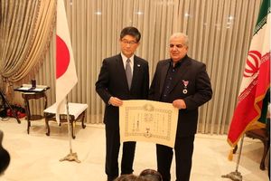اعطای نشان «خورشید تابان» ژاپن به محقق ایرانی