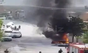 انفجارخودروی پیکان هنگام سوخت‌گیری با کپسول گاز + فیلم