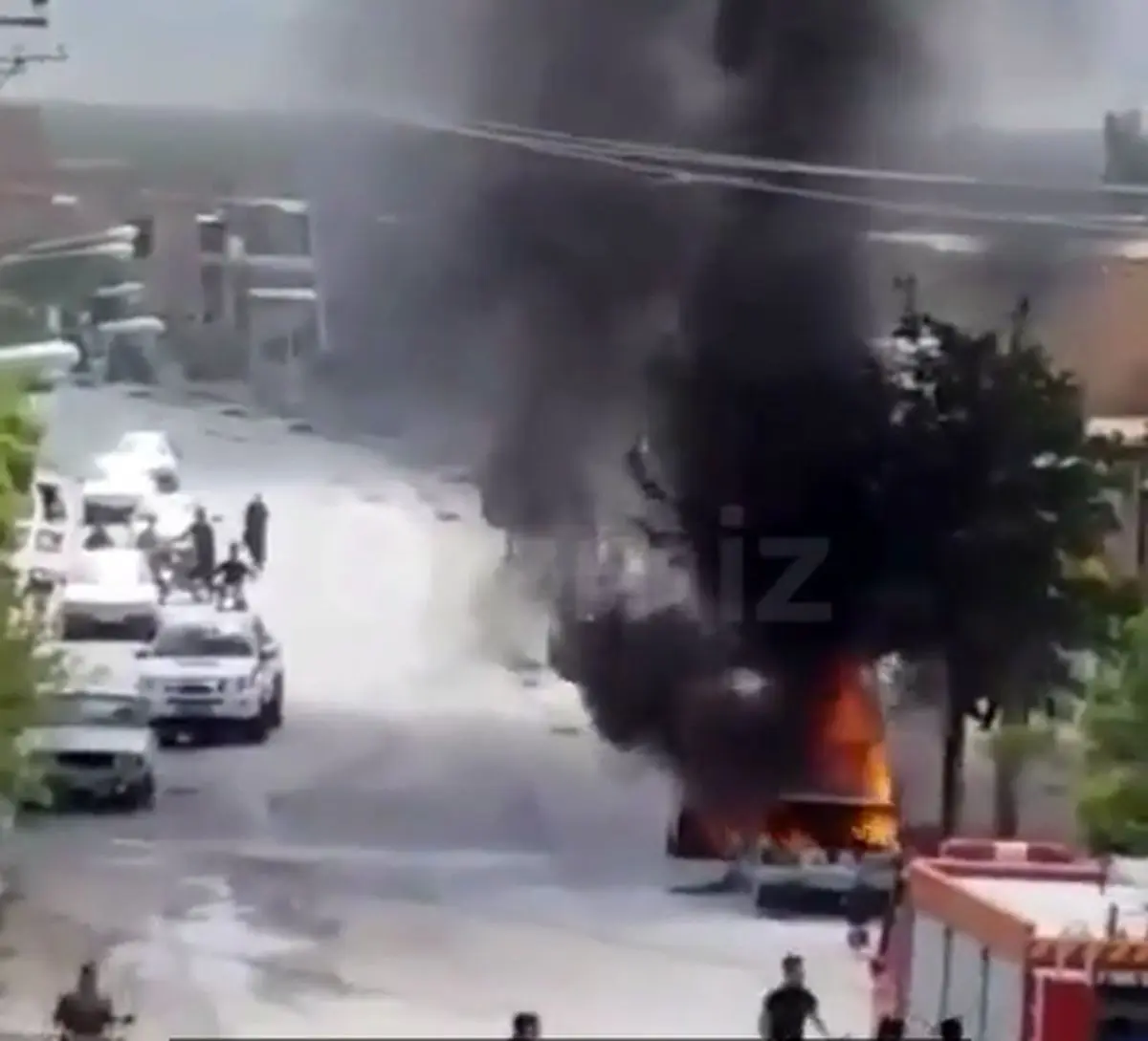 انفجارخودروی پیکان هنگام سوخت‌گیری با کپسول گاز + فیلم