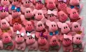 مراحل ساخت عروسک خوک نمدی برای هفت سین 98