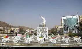 المان‌های نوروزی در سنندج نصب می‌شود