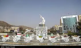 المان‌های نوروزی در سنندج نصب می‌شود