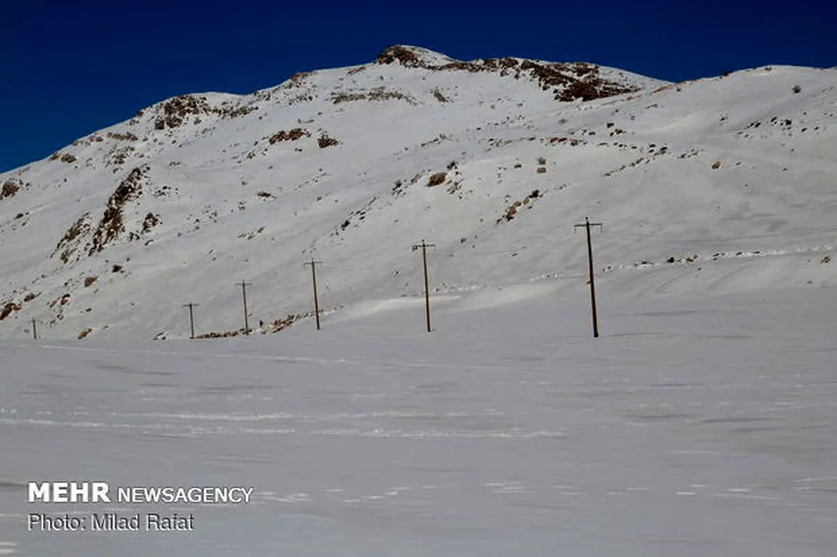 بارش ۲۰ سانتی متری برف در فیروزکوه/بارش ها ادامه دارد