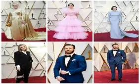 تصاویری از ستارگان سینما و مدل لباس‌های آن‌ها در مراسم اسکار