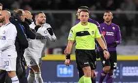 داور جنجال‌آفرین مصاف اینتر - فیورنتینا مجازات شد