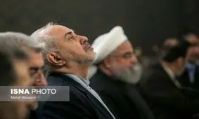 حضور ظریف در یک مراسم رسمی بعد از عدم موافقت با استعفا+ عکس