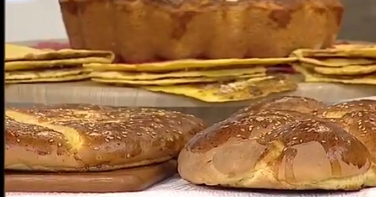 آموزش نان حلقه ای مغز دار