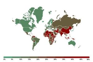 نمودار میزان آسیب پذیری گوشی‌های تلفن همراه