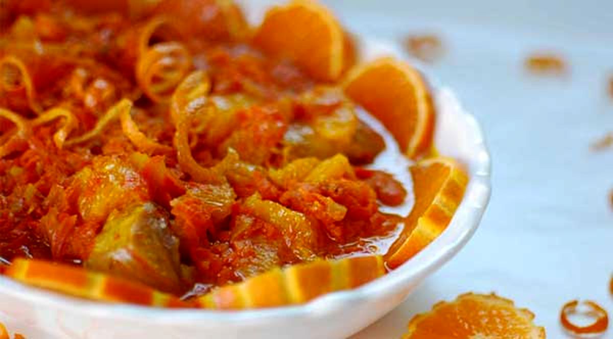 طرز تهیه خورش پرتقال