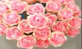 خلاقیت گل های زیبا با روبان