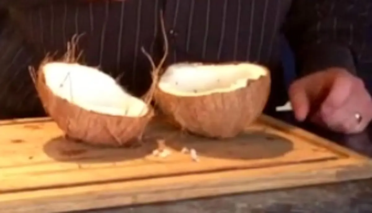 روش باز کردن صحیح نارگیل