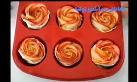 آموزش گل رز سیب