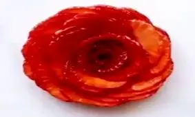 تزیینات سفره با میوه هایی به شکل گل