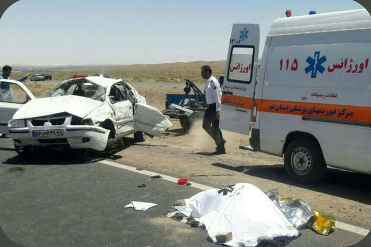 ۳ کشته و یک مجروح در تصادفات جادهای روز جمعه قم