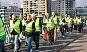 تظاهرات دوباره جلیقه‌زردها در هلند