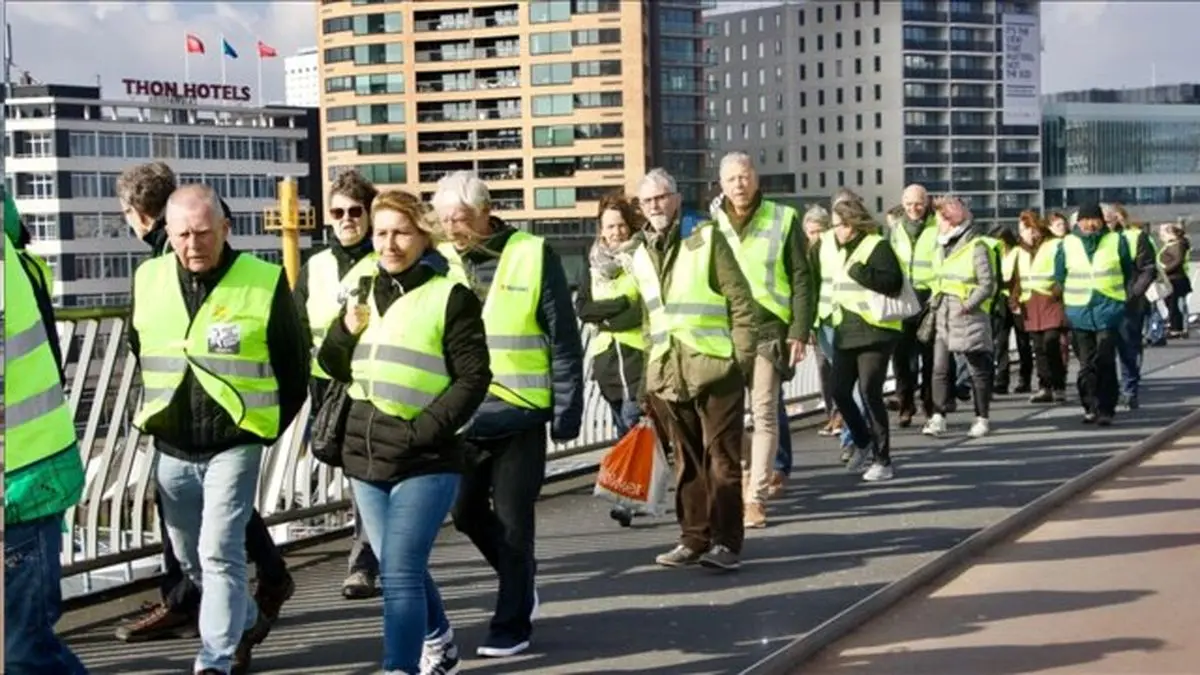 تظاهرات دوباره جلیقه‌زردها در هلند