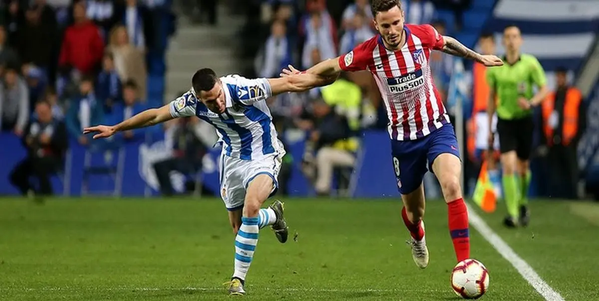 برتری اتلتیکو 10 نفره مقابل سوسیداد با دبل موراتا در 3 دقیقه