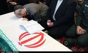 آئین وداع با شهید تازه تفحص شده مدافع حرم در سمنان برگزار شد