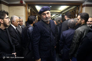 حمید فرخ‌نژاد و جواد خیابانی در مراسم ختم خشایار الوند + تصاویر