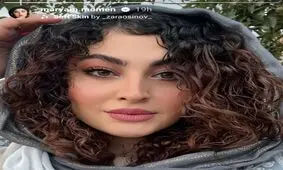 تیپ جدید بازیگر زن مشهور با تم مشکی/ عکس