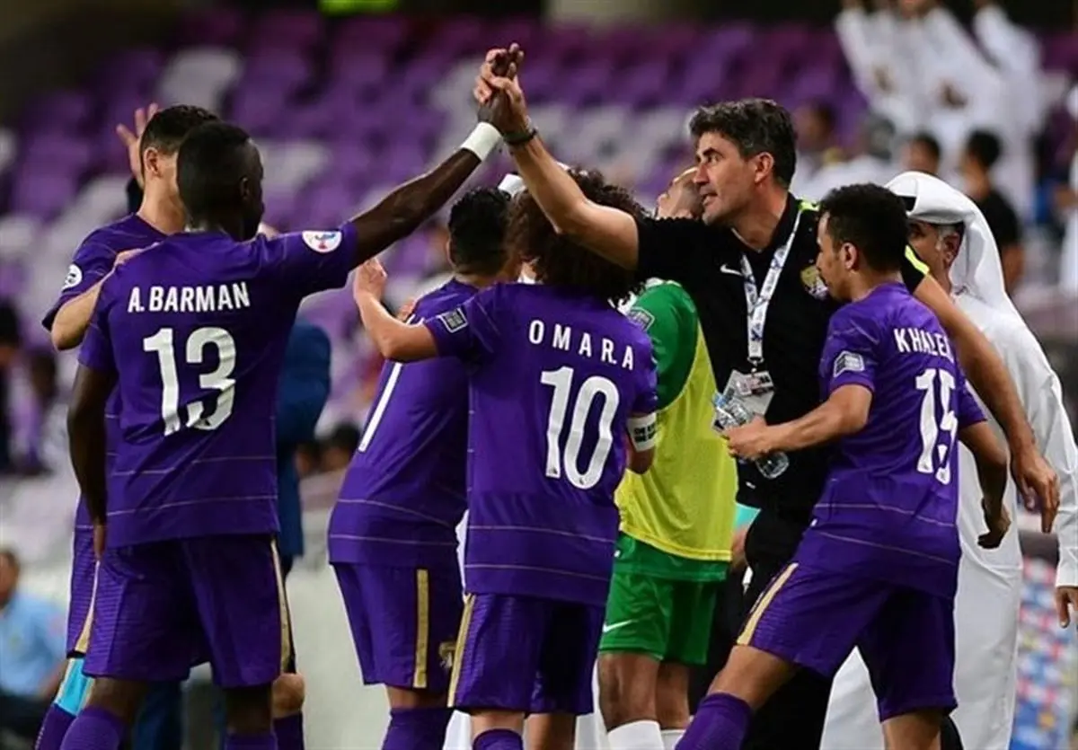 تیم فوتبال العین یکشنبه شب در تهران