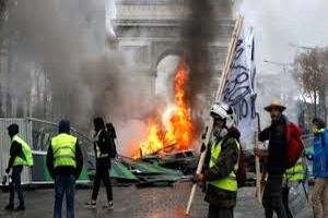 تشدید خشونت های دولت فرانسه علیه جلیقه زردها/ مرور آمار اعتراضات صدای سازمان ملل را درآورد+فیلم