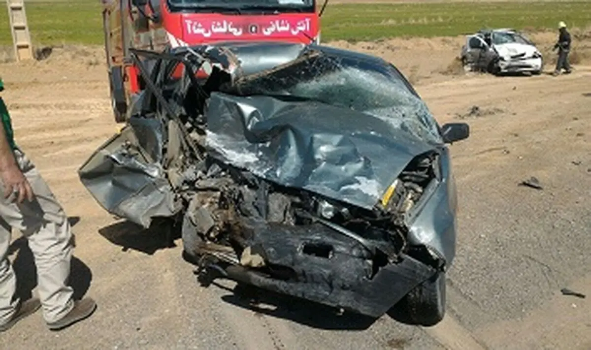 دو مصدوم در تصادف در جاده علویجه