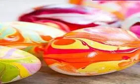 آموزش طرح تخم مرغ رنگی عید ابر و بادی