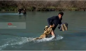 رودخانه سد راه اهالی روستای ده‌ دیک برای رسیدن به شهر+ عکس