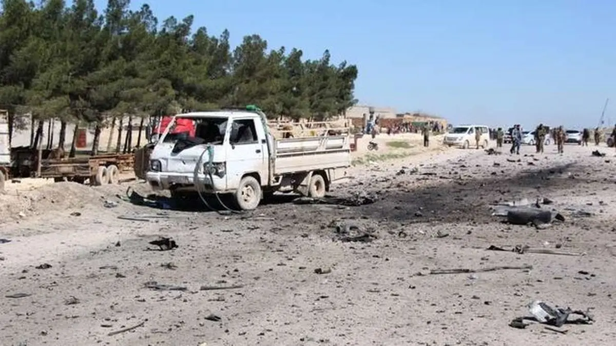 انفجار انتحاری، گشت‌زنی ائتلاف بین‌المللی را در منبج هدف قرار داد