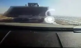 تصادف رخ به رخ وحشتناک با لودر!