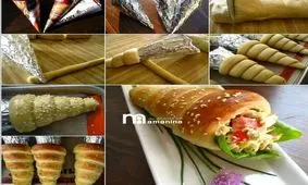 طرز تهیه نان قیفی