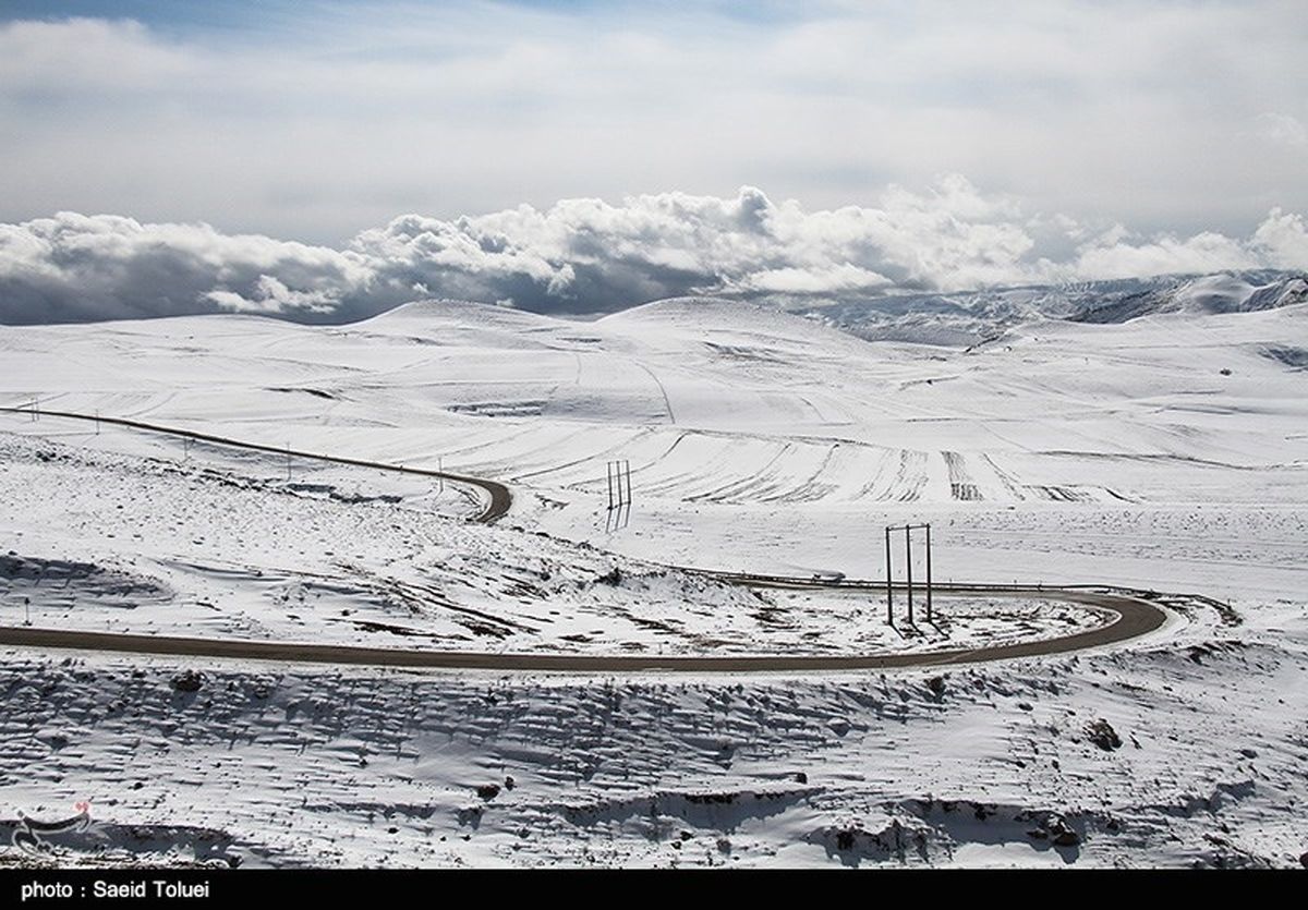برف و باران محورهای مواصلاتی استان اصفهان را دربر گرفت