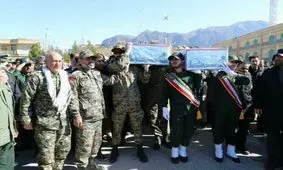 پیکر مطهر ۲ شهید گمنام در مرکز لرستان تشییع شد