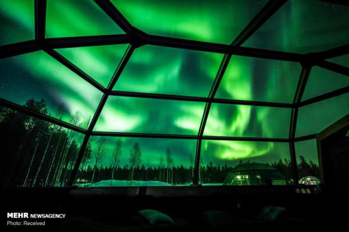 شفق قطبی در فنلاند+ عکس