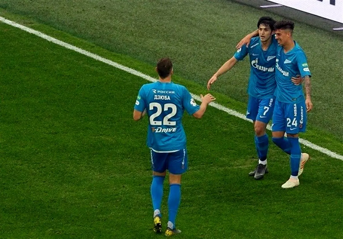 پیروزی زنیت صدرنشین با پنجمین گل سردار آزمون