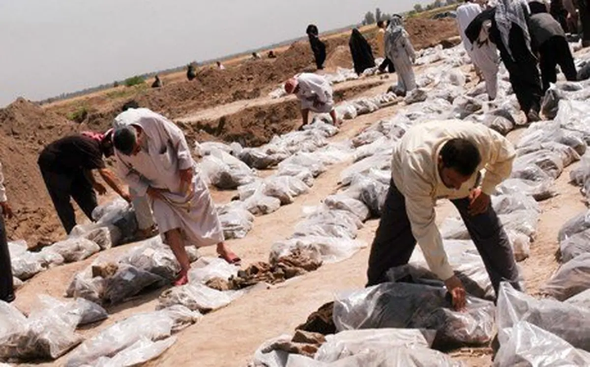 خارج کردن حدود پنج هزار جسد در موصل