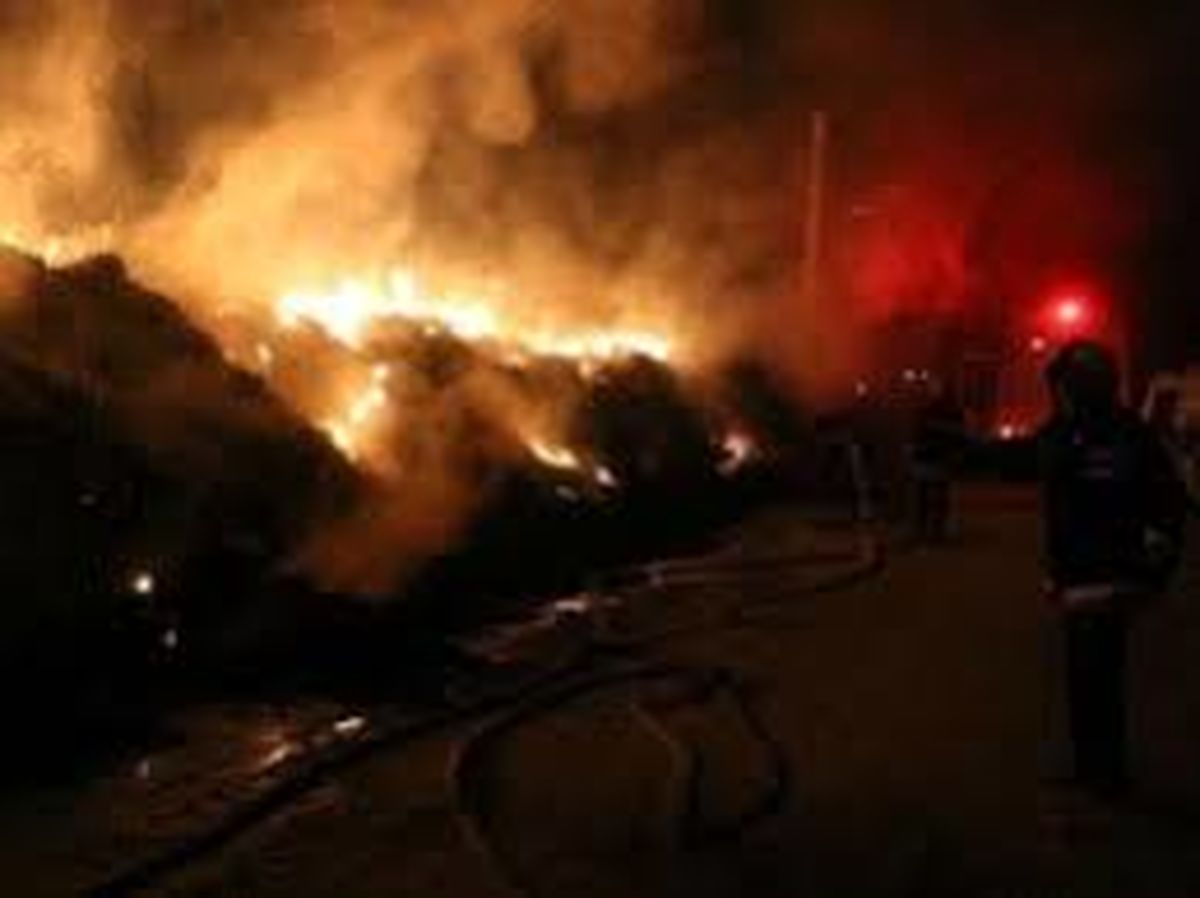 آتش سوزی وحشتناک در بازارچه کیان +فیلم