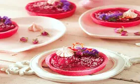 دستور تهیه تارت با کرم لبو