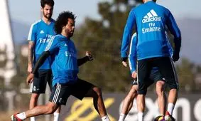 تمرینات با نشاط مارسلو و ایسکو در روز بازگشت زیدان