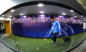 ورود اتوبوس تیم استقلال به ورزشگاه آزادی