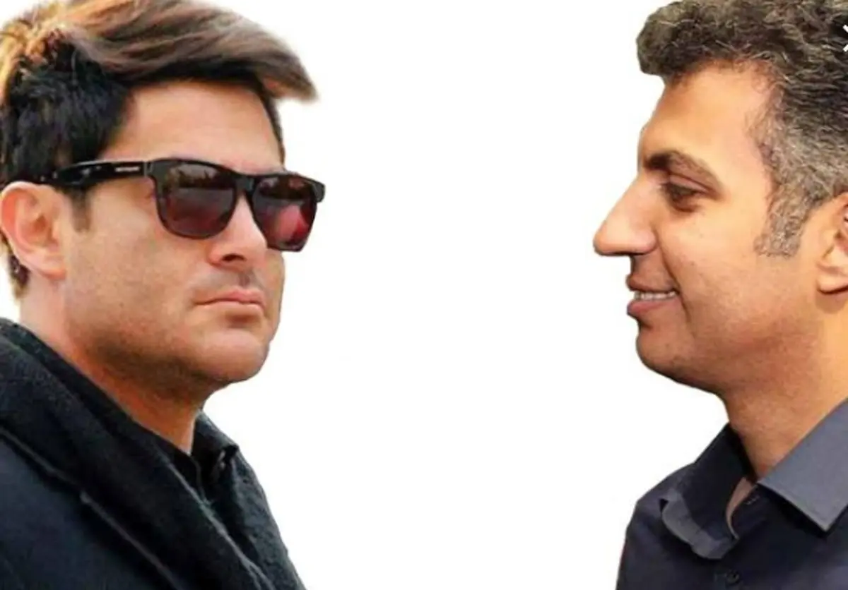 عادل فردوسی پور و رضا گلزار در مراسم اختتامیه پنجمین جشنواره