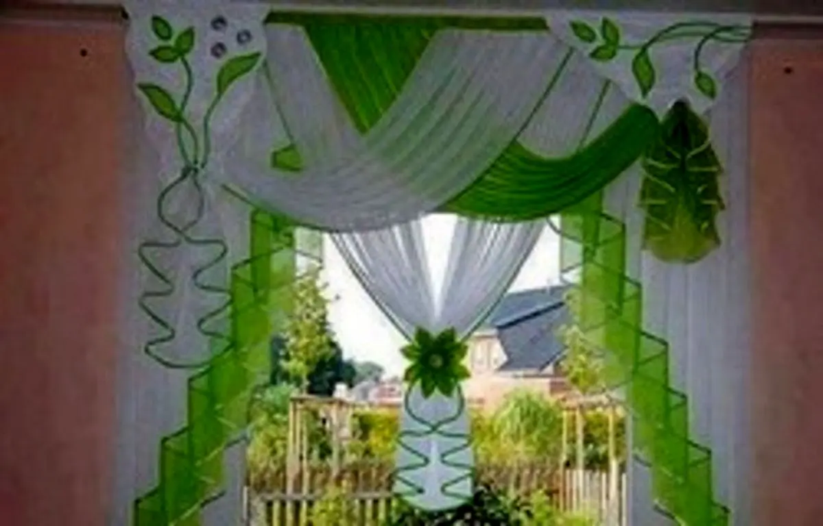 جلوه‌های بهار در خانه با پرده‌های بهاری + تصاویر