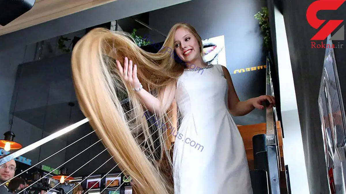 دختر نوجوان ۱۵ ساله اوکراینی صاحب عنوان بلندترین مو+عکس