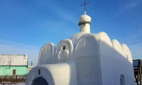 کلیسای برفی در روسیه